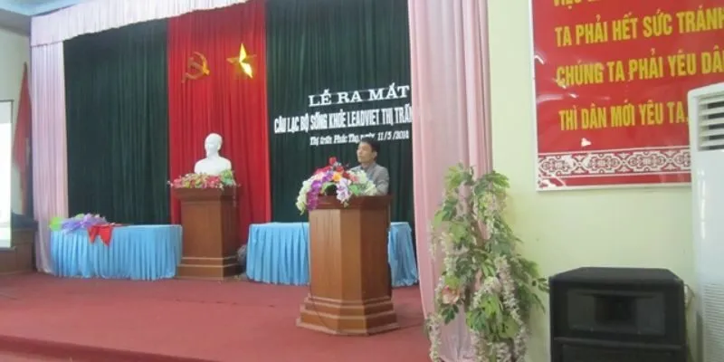 Ông Nguyễn Thành Hoàng - Đại diện lãnh đạo câu lạc bộ Sống Khỏe Leadviet