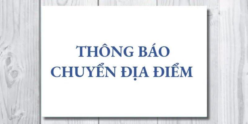 thông báo chuyển